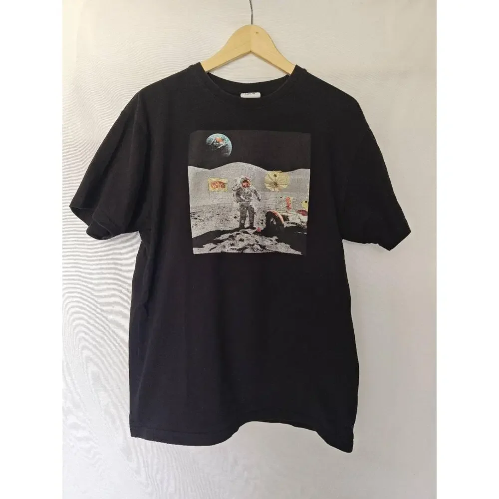 Billionaire Boys Club Tee Shirt Graphic Lunar Space Moon Man Astronaut Black‎ XL